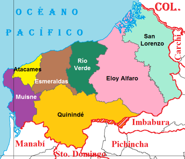 Kuná - cantones de Esmeraldas - Rio Verde