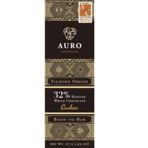 Auro Roasted White with Cashew 32% 27 gr - front 800x800