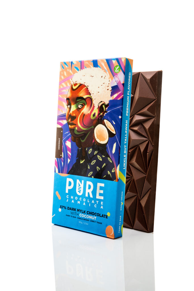 Pure Chocolate Dark Mylk with Coconut 57% - Clearchox International