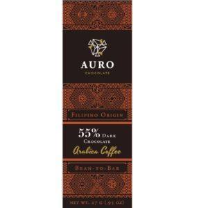 Auro Arabica coffee dark 55% 27 gr - front 800x800