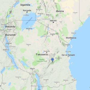 Udzungwa National Park - map