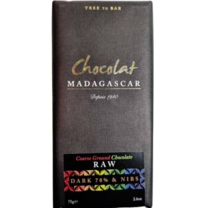 Chocolat Madagascar Rauwe chocola met Nibs 70%